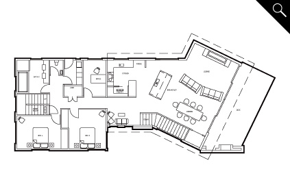 Floor Plan: Unit 1 Mid Level