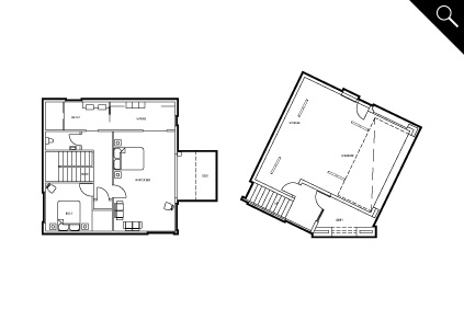Floor Plan: Unit 1 Top Floor & Basement